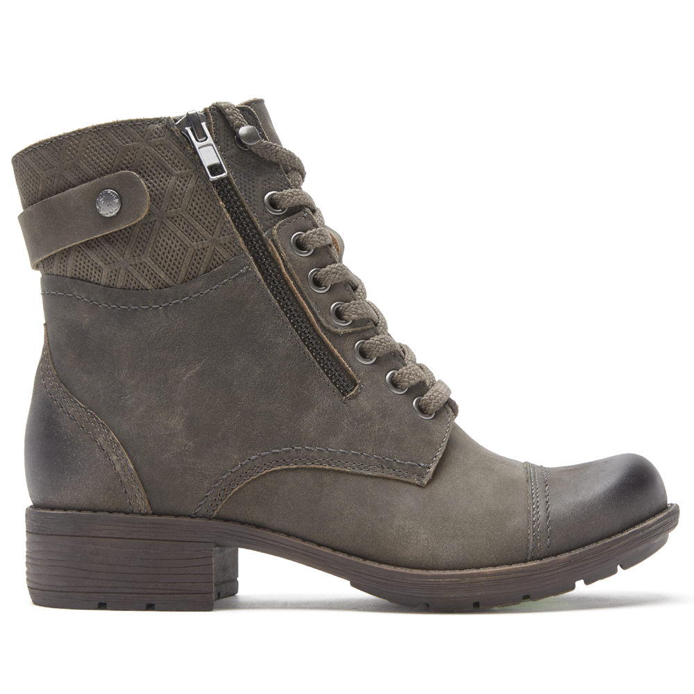 Botas Rockport Mujer Mexico - Cobb Hill Alessia Bethany 2 Grises - YOCHT7893